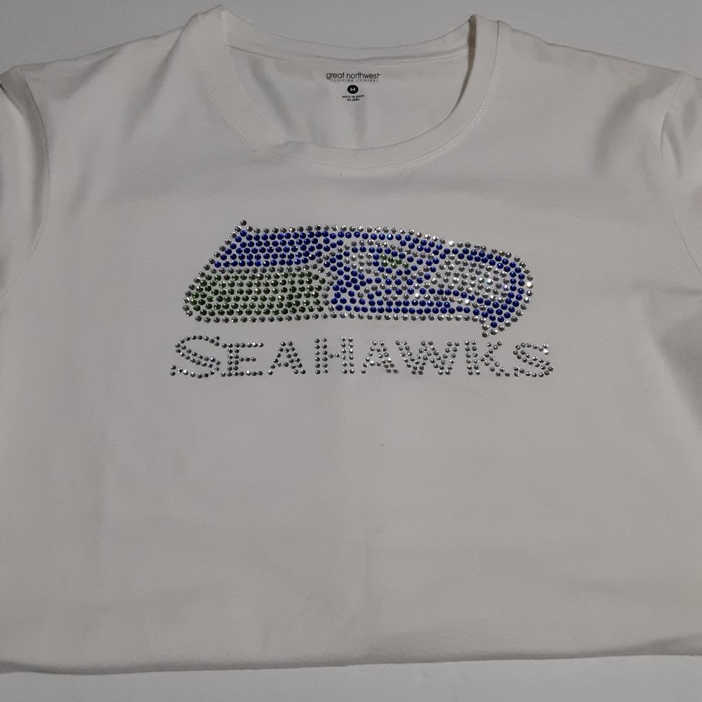 5/$20 Great NW Clothing Co. Women's Seattle Seahawks Super Bowl XLIX Shirt Sz M